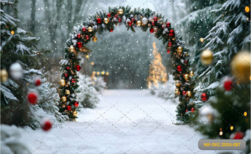 SNOW-KISSED HOLIDAY - PRINTED BACKDROP