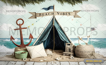 SUMMER BEACH - PRINTED BACKDROP