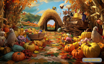 FALLS PUMPKIN - PRINTED BACKDROP