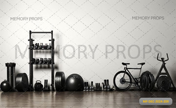 HOME GYM CONCEPT - PRINTED BACKDROP