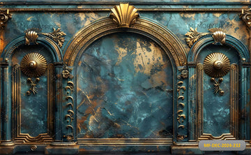 GOLD ARCHED WINDOW - PRINTED BACKDROP