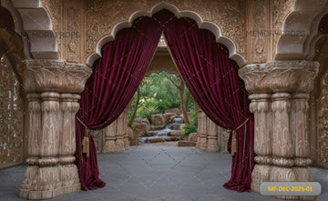 RED CHECKERED RACING PARTY - PRINTED BACKDROP