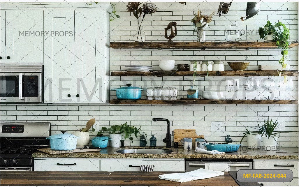 MODREN KITCHEN + BROWN WOODEN TEXTURE BACKDROPS
