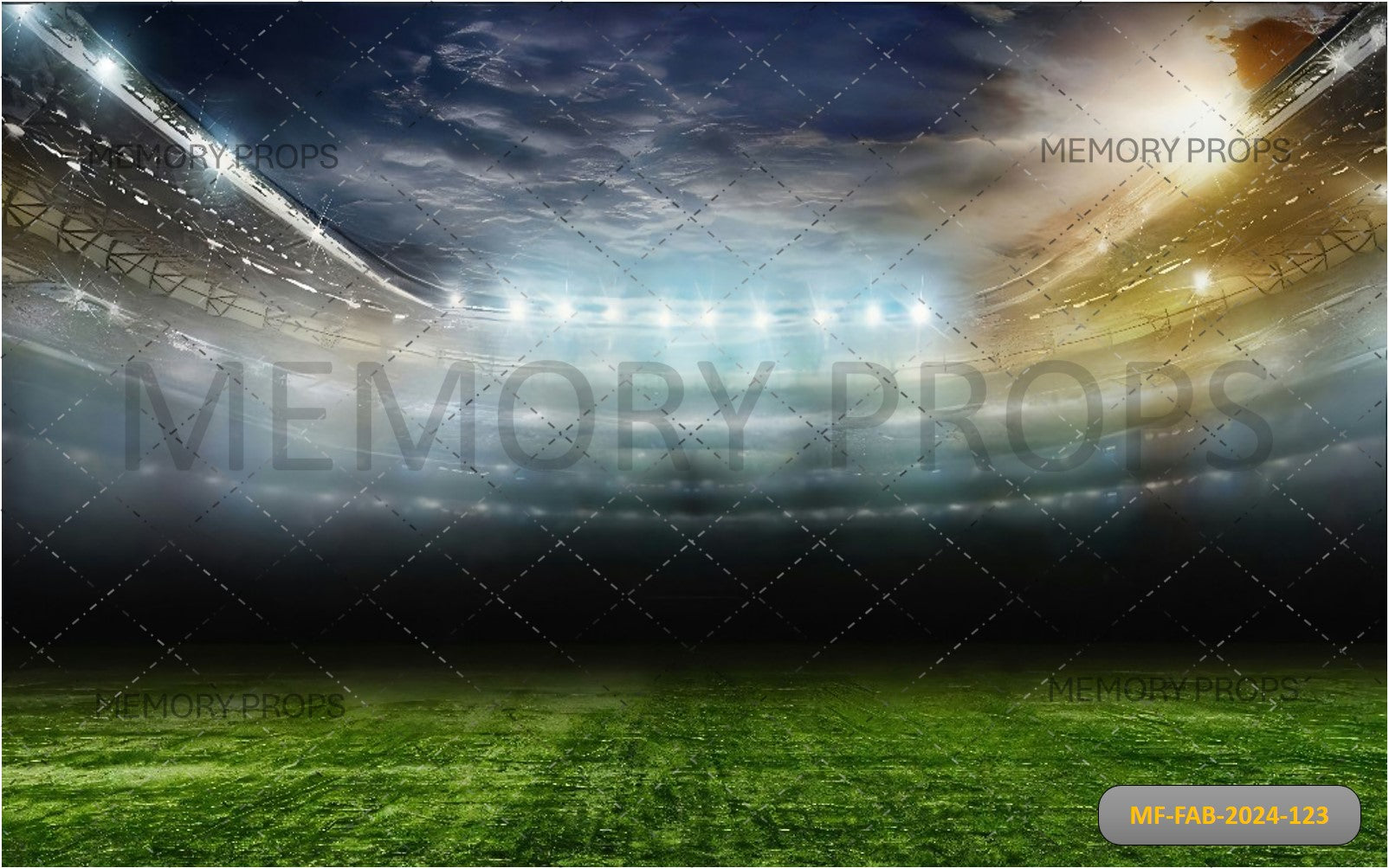 Football Field Printed Backdrop