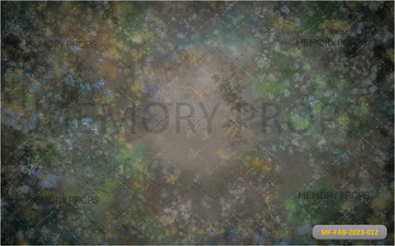 GREEN ABSTRACT - PRINTED BACKDROP