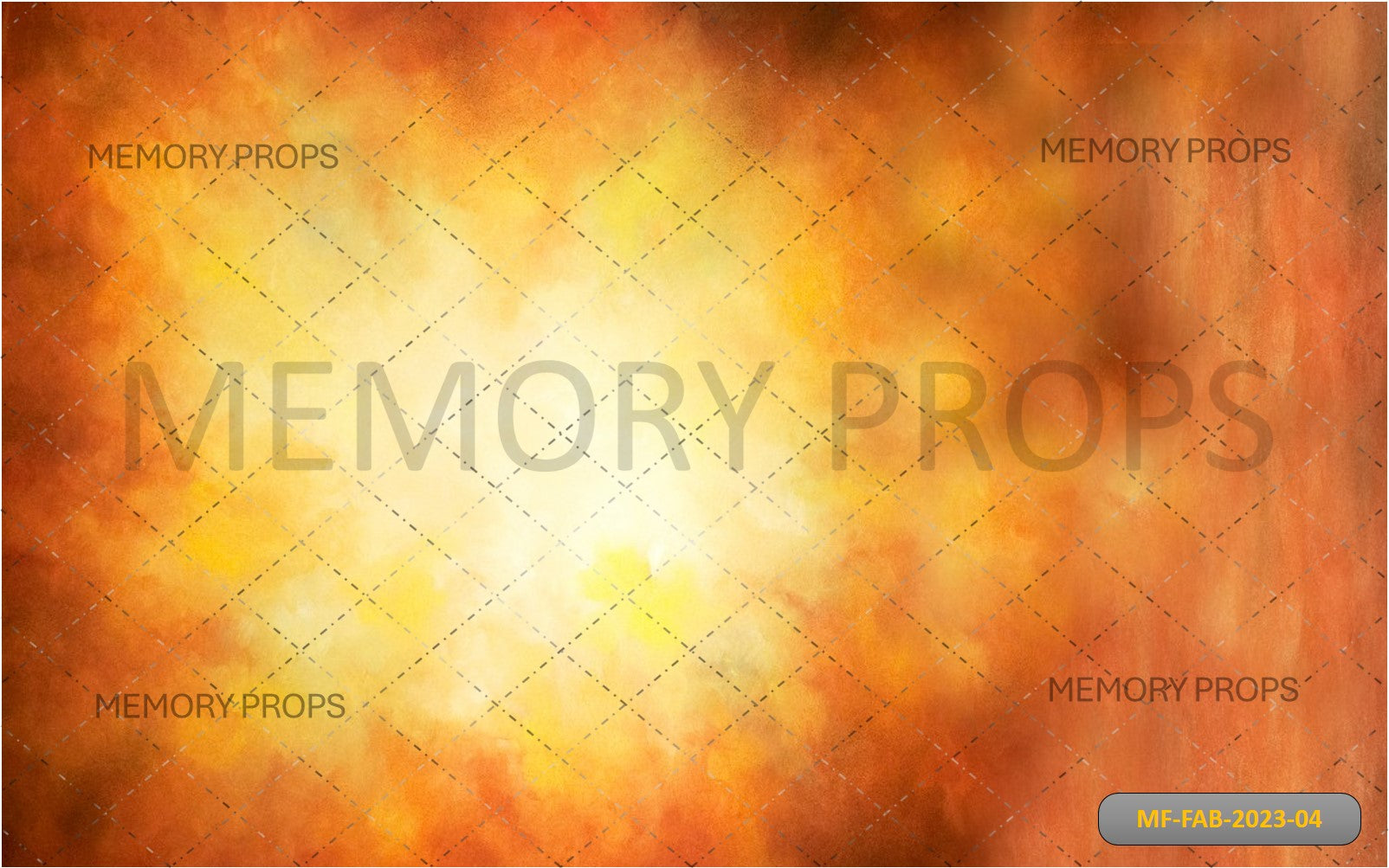 Yellow Orange Red Abstract Printed Backdrop