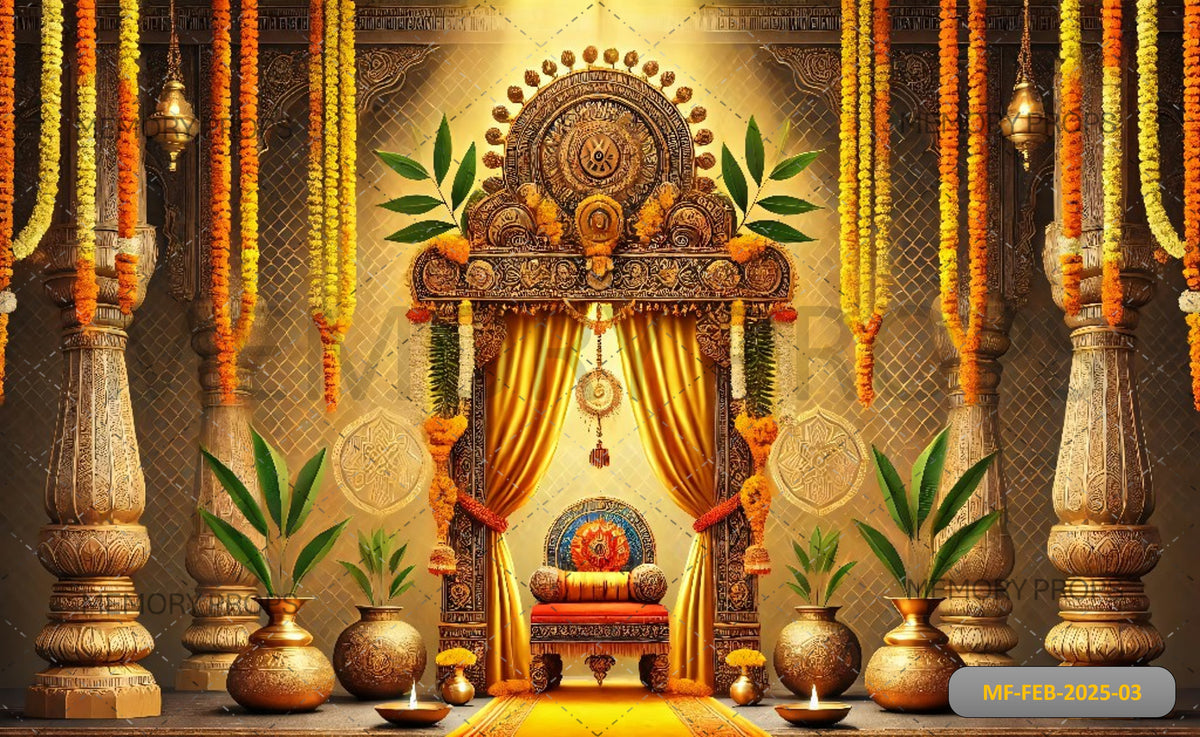 Gudi Padva Printed Backdrop