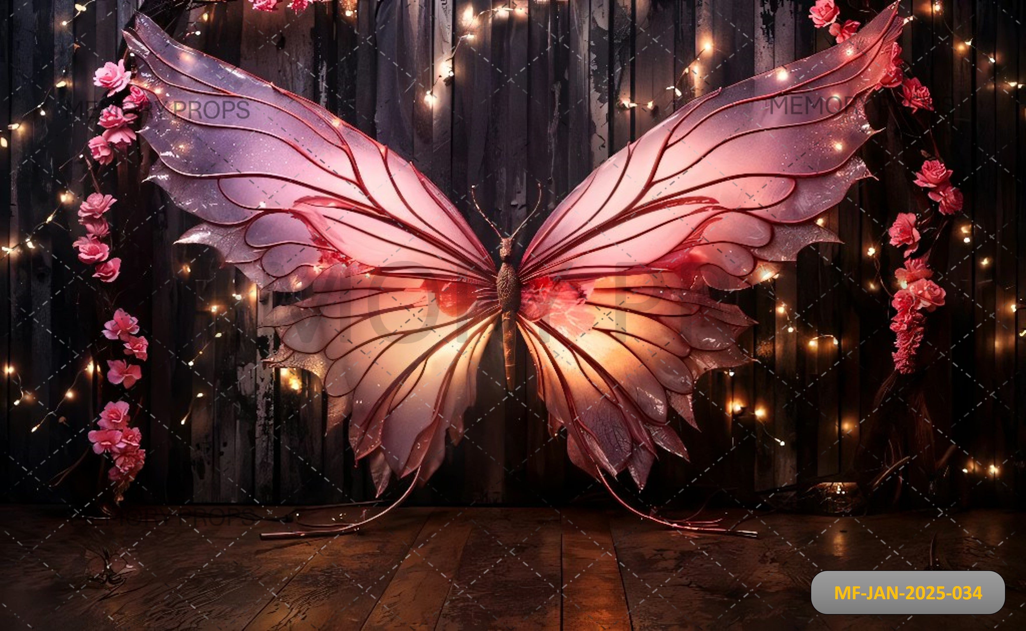 Butterfly Morpho Insect Light Printed Backdrops