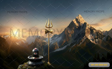 DIVINE SHIVA LINGA - PRINTED BACKDROP