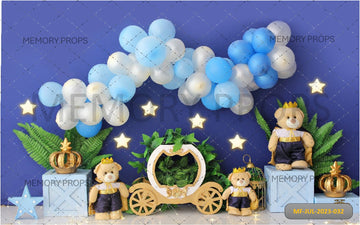 TEDDY BEAR BALLOON - PRINTED BACKDROP