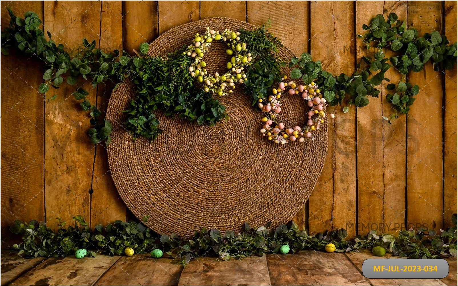 Rustic Custom Made Printed Backdrop