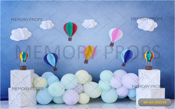 HOT AIR BALLOONS - PRINTED BACKDROP