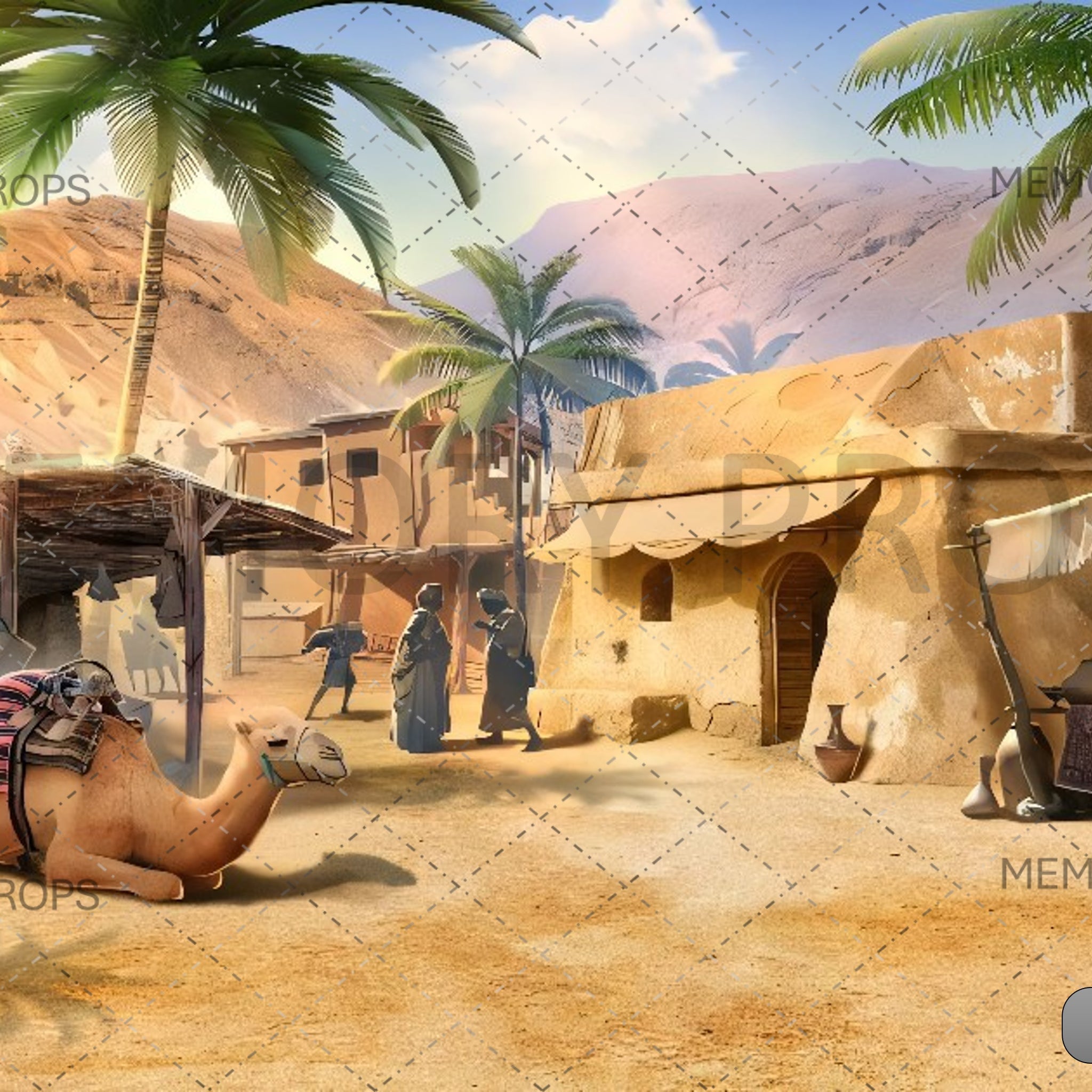 THE ROAD TO BETHLEHEM - PRINTED BACKDROP