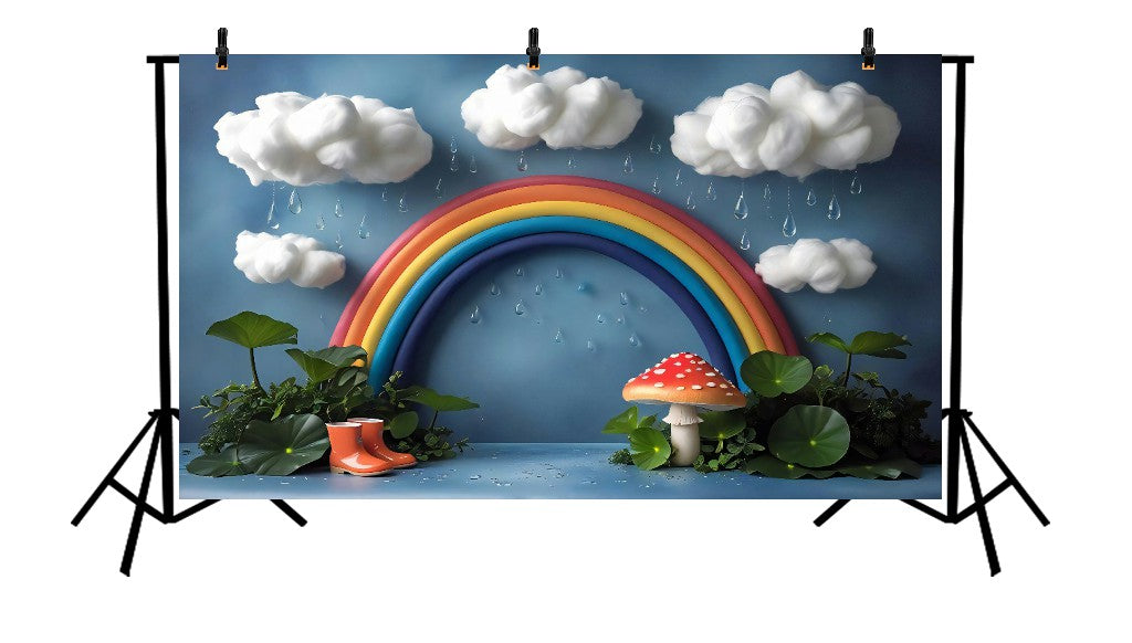 PUDDLE JUMPING FUN - PRINTED BACKDROP