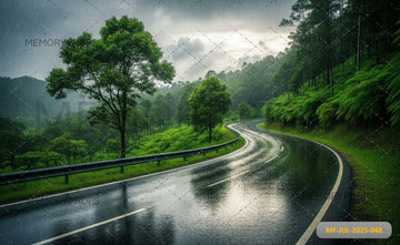 OURNEY THROUGH THE MIST - PRINTED BACKDROP