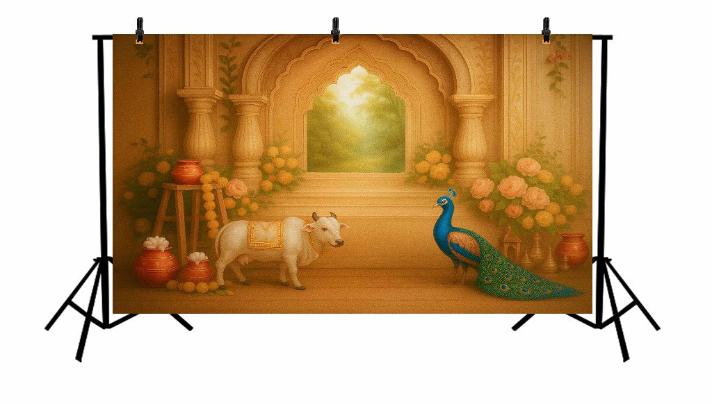 GLIMPSE OF GOKUL - PRINTED BACKDROP