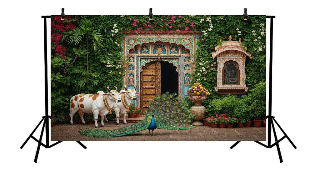 COURTYARD OF THE GODS - PRINTED BACKDROP