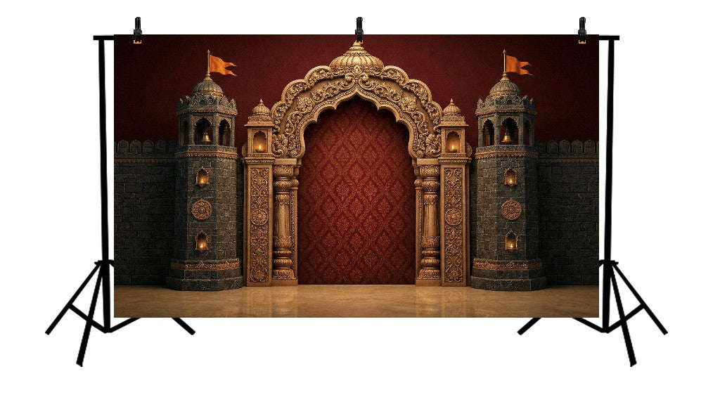 ROYAL MARATHA FORT ARCHWAY BACKDROP - PRINTED BACKDROP