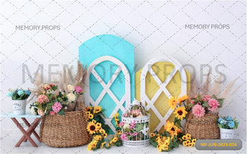 SUMMER GARDEN DECOR - PRINTED BACKDROP