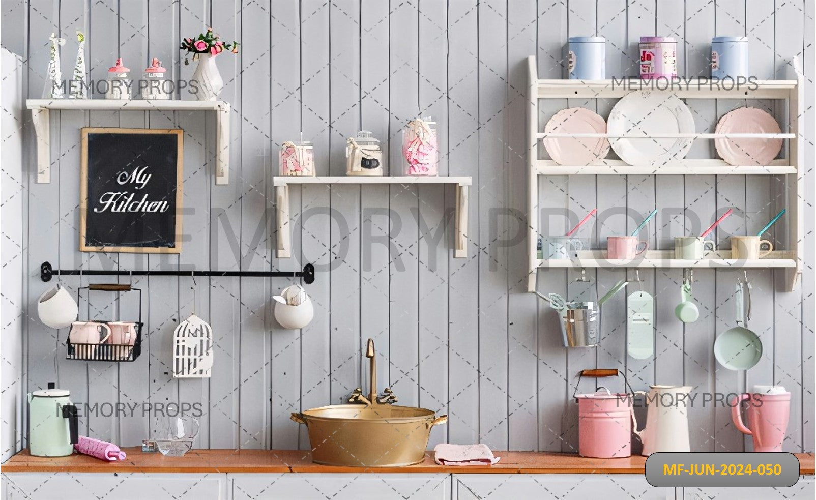Kitchen Accessories Printed Backdrop