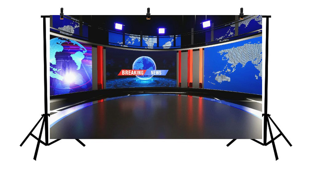 BREAKING NEWS - PRINTED BACKDROP