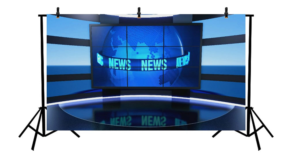 WIRLD NEWS HEADQUARTERS - PRINTED BACKDROP