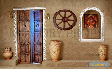 COURTYARD DOOR - PRINTED BACKDROP