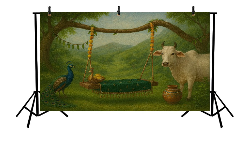 SACRED VILLAGE CHARM - PRINTED BACKDROP