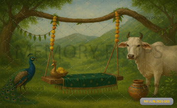 SACRED VILLAGE CHARM - PRINTED BACKDROP