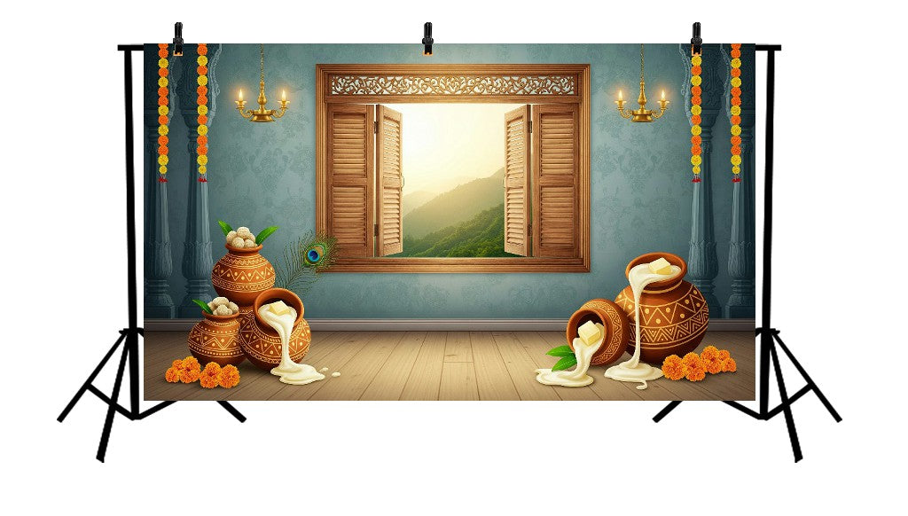 LEELA OF MAKHAN CHOR - PRINTED BACKDROP
