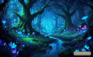 BIOLUME FOREST - PRINTED BACKDROP