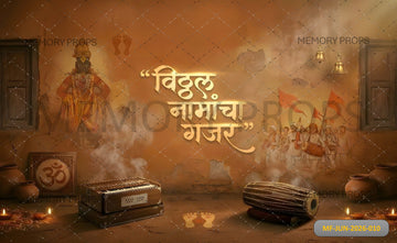 LORD VITTHAL NAMACHA GAJAR ASHADHI EKADASHI PRINTED BACKDROP