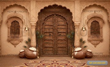 ROYAL HERITAGE TEMPLE DOOR MAKHAN MATKI - PRINTED BACKDROP
