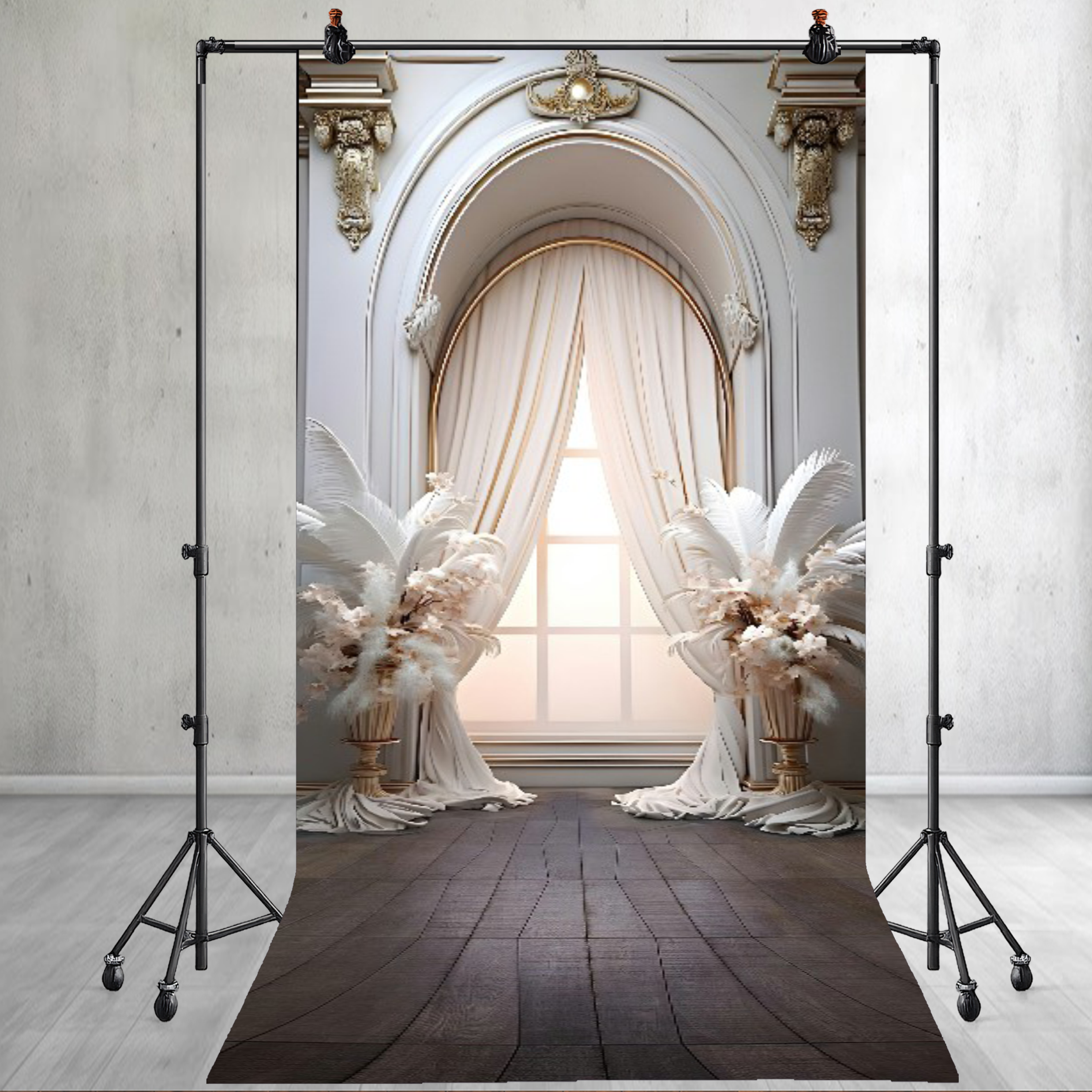 Boho Rustic Screen Divider Printed Backdrops