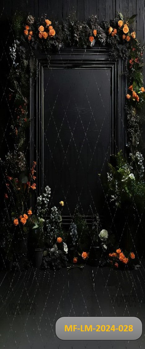 VINTAGE BLACK SCRATCHED ABSTRACT - PRINTED BACKDROPS