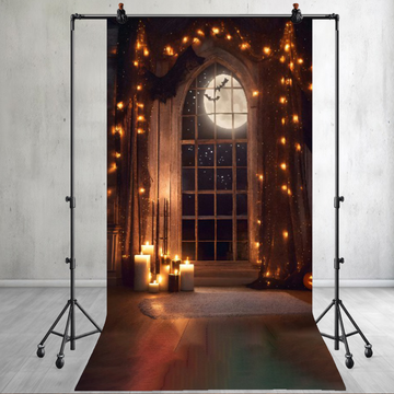COZY WINTER WINDOW WITH FAIRY LIGHTS - PRINTED BACKDROPS
