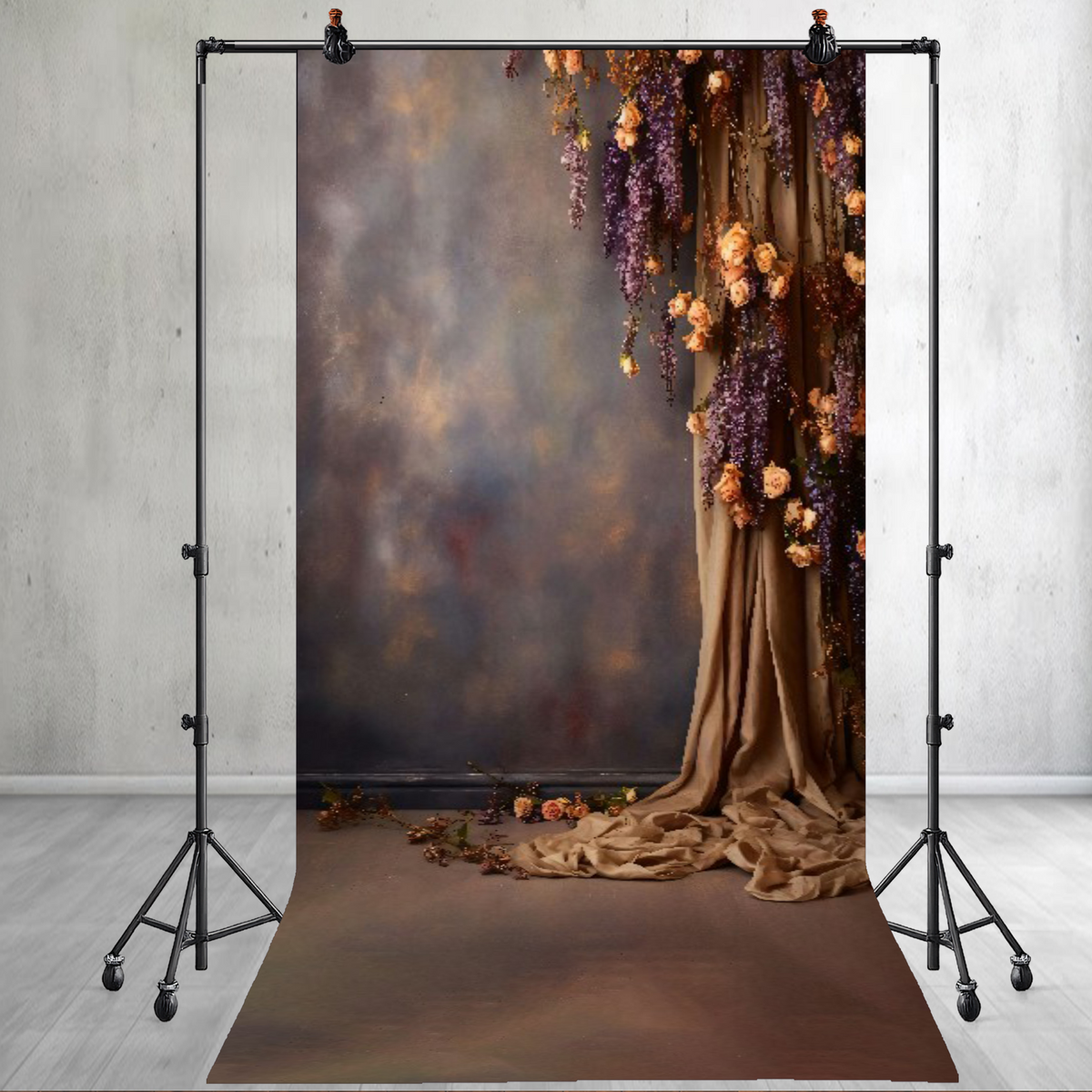 Ornate Floral Room Printed backdrop