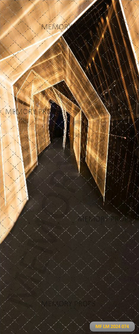 GOLDEN LIGHT TUNNEL - PRINTED BACKDROPS