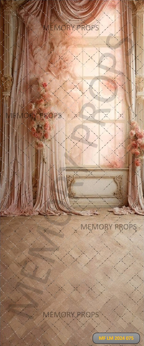ROYAL PINK WINDOW DECORE - PRINTED BACKDROPS