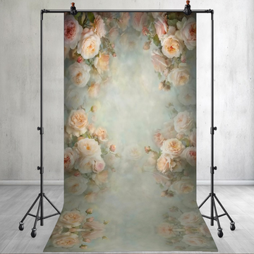 WATER COLOUR FLOWERS FLORAL - PRINTED BACKDROPS