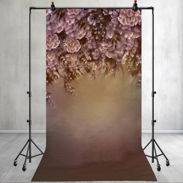 FLORAL FRAME WITH ACCENTS PASTEL - PRINTED BACKDROP