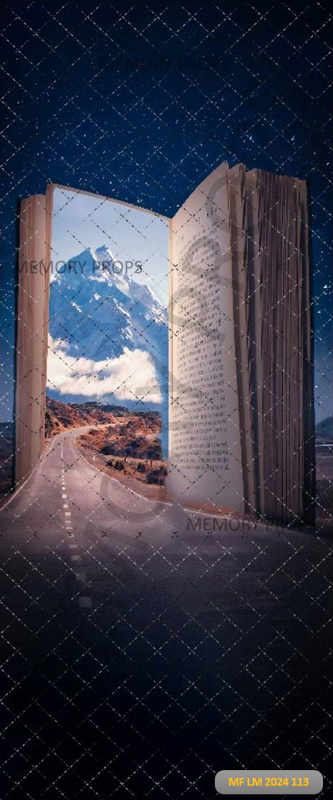 MOUNTAIN DOOR BOOK - PRINTED BACKDROP