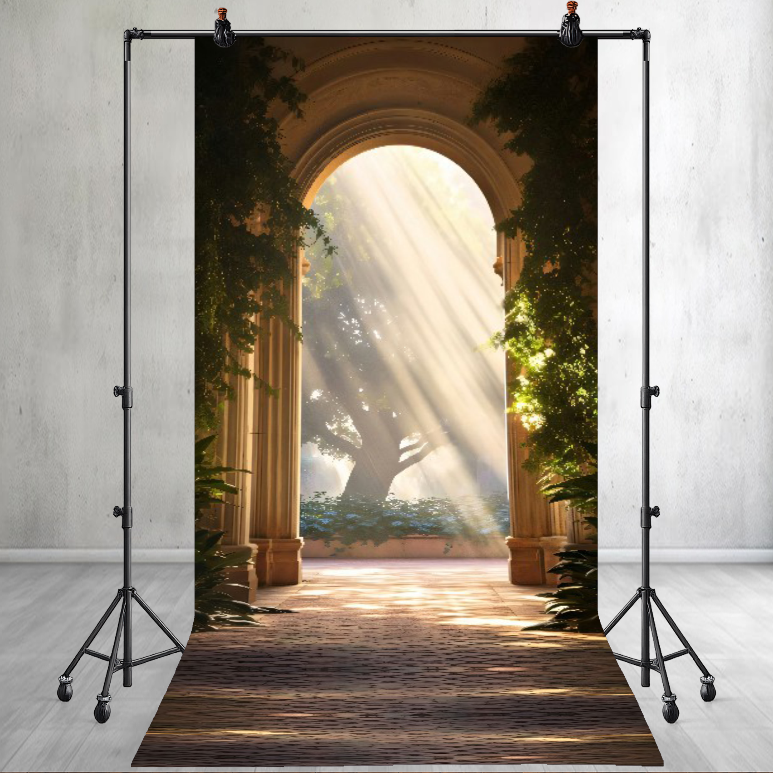 Architecture Building Sunlight Printed Backdrop