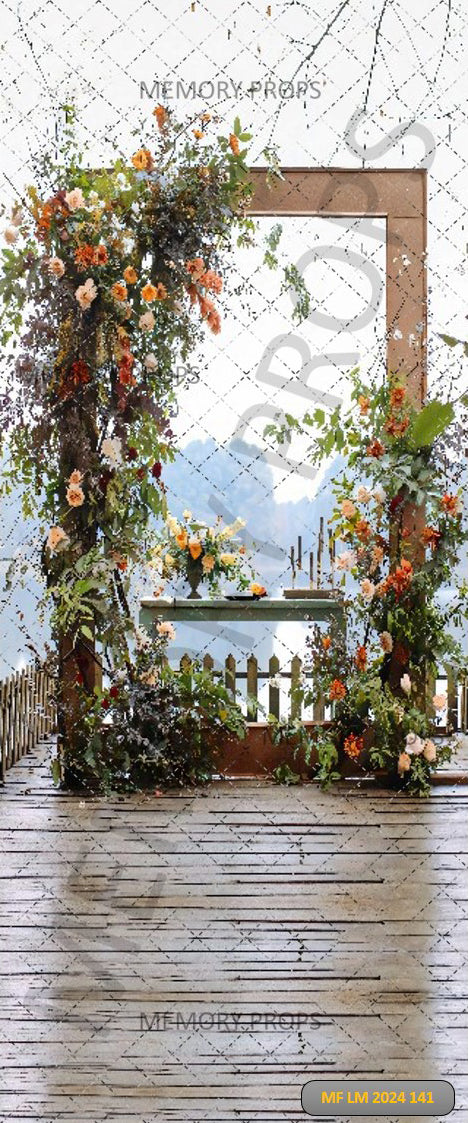 CHARMING VINTAGE WEDDING - PRINTED BACKDROP
