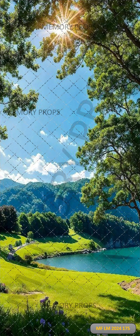 MOUNTAIN LANDSCAPE - PRINTED BACKDROP