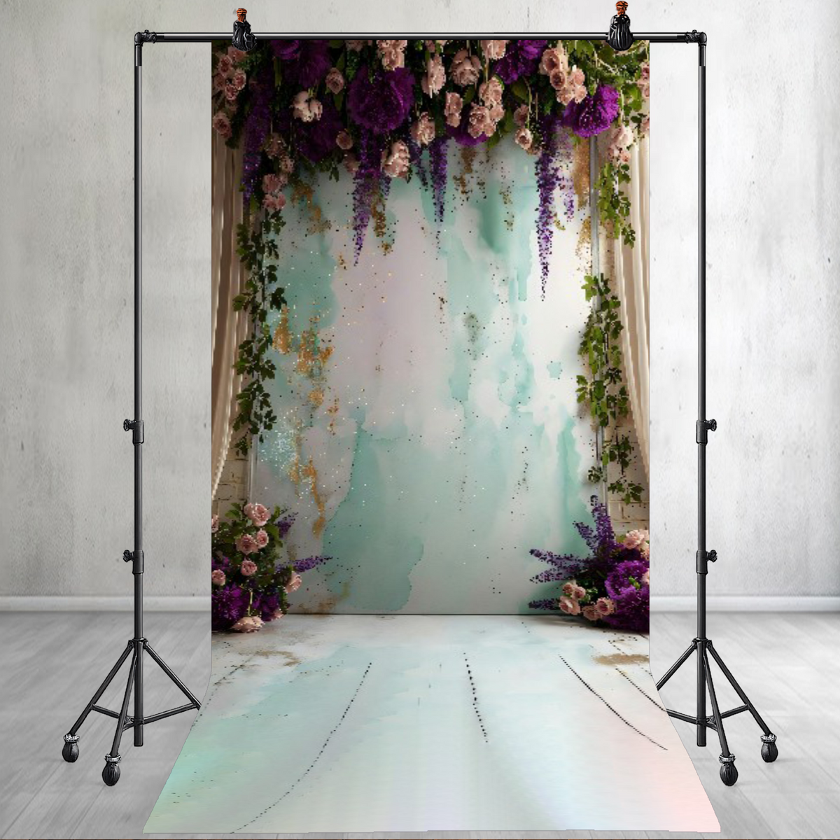 Elegant Floral Printed backdrop