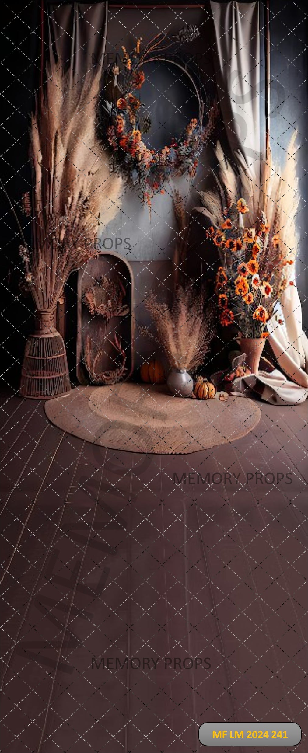 HOME INTERIOR WITH ETHNIC BOHO - PRINTED BACKDROP