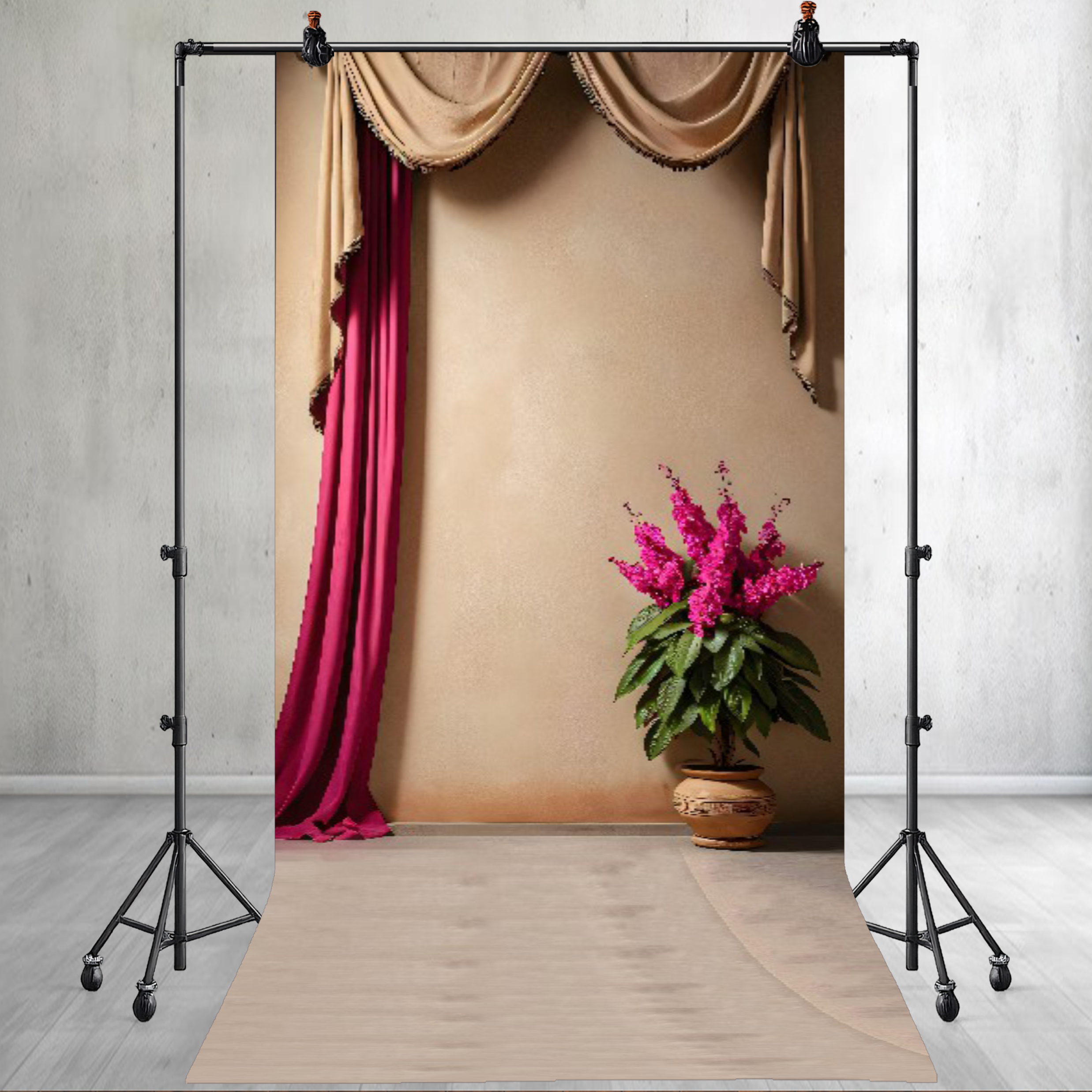 Luxurious Beige Wall Printed Backdrops