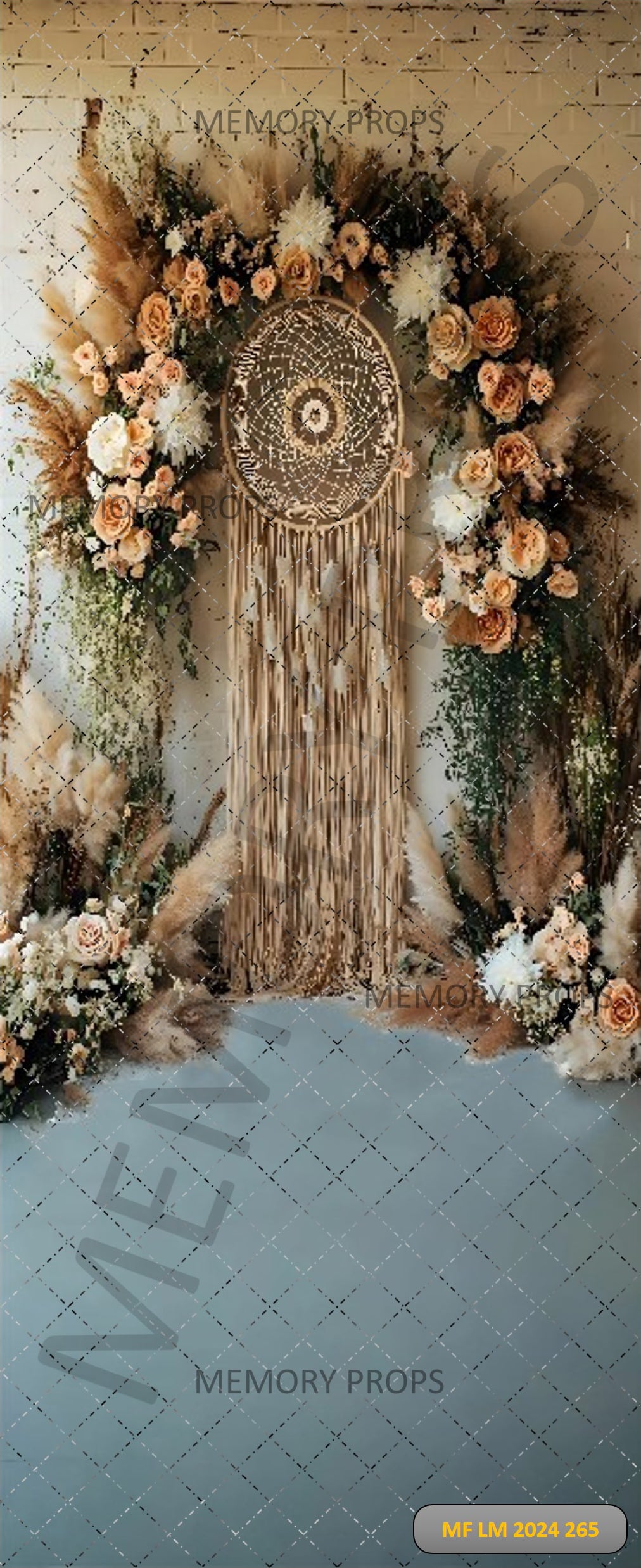 BOHO PAMPAS DREAMCATCHER FLORAL - PRINTED BACKDROPS