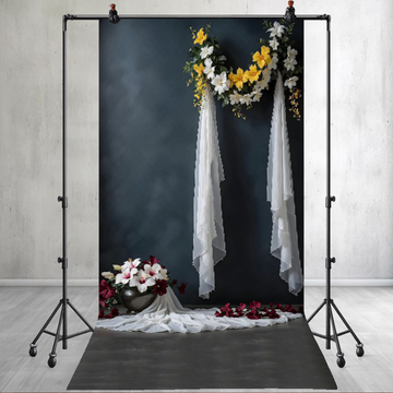 FLOWER CURTAIN STAGE - PRINTED BACKDROP